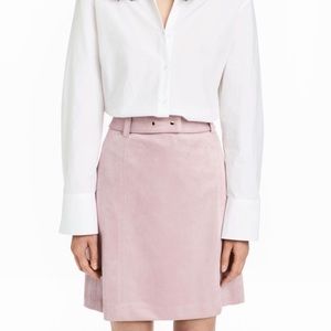 H&M Pale Pink Suede Skirt